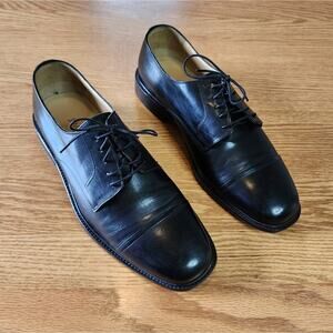 Johnston & Murphy Men's Leather Oxford Dress Shoe Black Size 9